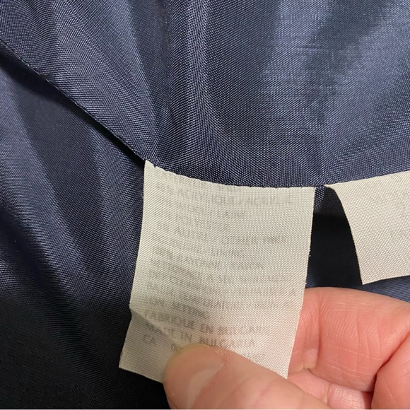 Vintage Cleo Oversized Southwestern Wool Blend Blazer Navy Blue/Brown size M/L - Picture 10 of 13